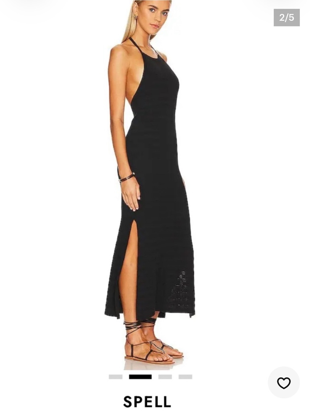On hold 🍷 Spell and the gypsy Sunray Knit Maxi Halter Knit Dress - Picture 2 of 2